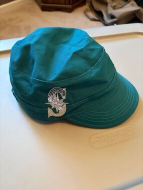 Teal Sequin Seattle Mariners women’s Cap